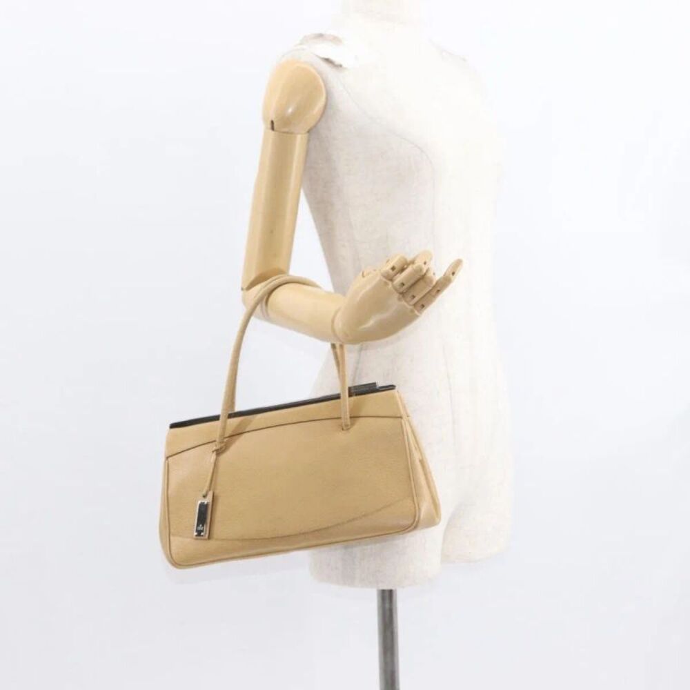 Gucci Vintage Leather Beige Leather Handbag - Picture 14 of 16